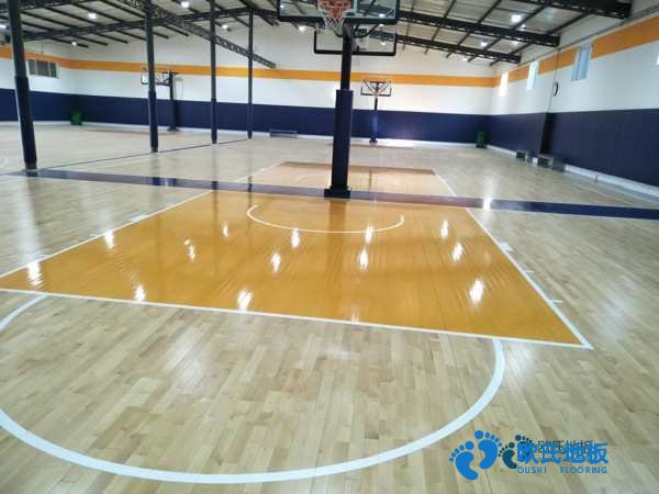 学校篮球木地板施工步骤